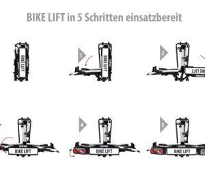 Eufab Bike Lift - absenkbarer Fahrradträger – Bild 3